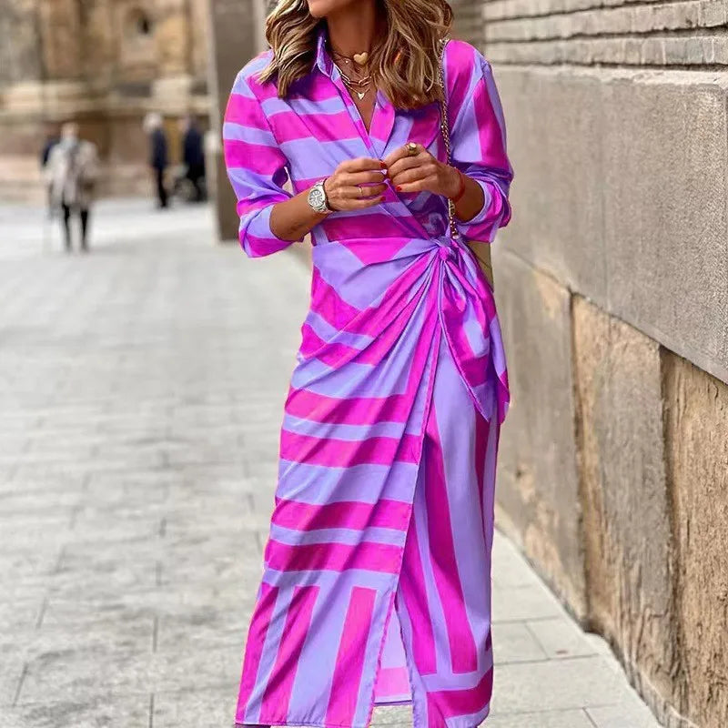 Elena™ Wrap Dress with Print