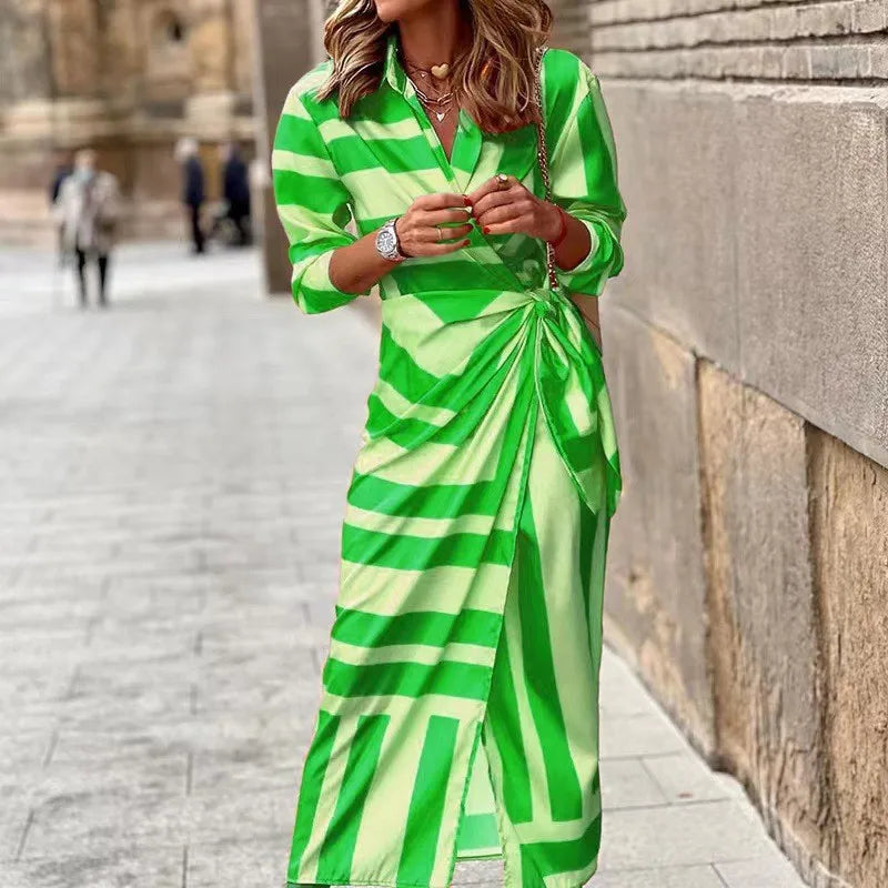 Elena™ Wrap Dress with Print