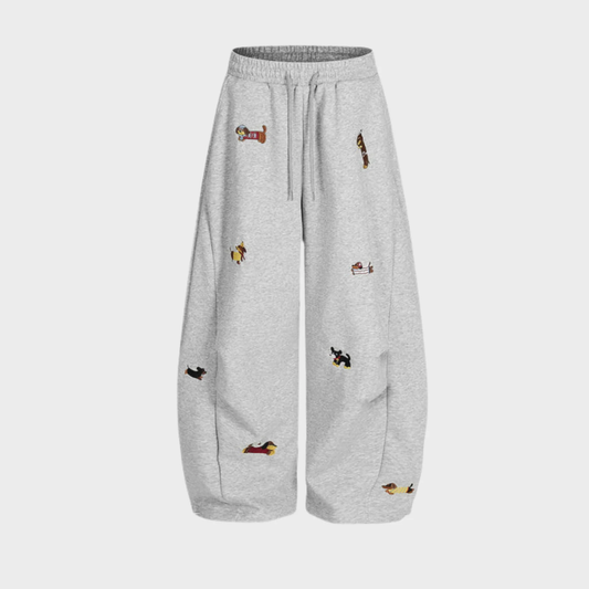 Virelli™ Pup Embroidered Barrel Sweatpants