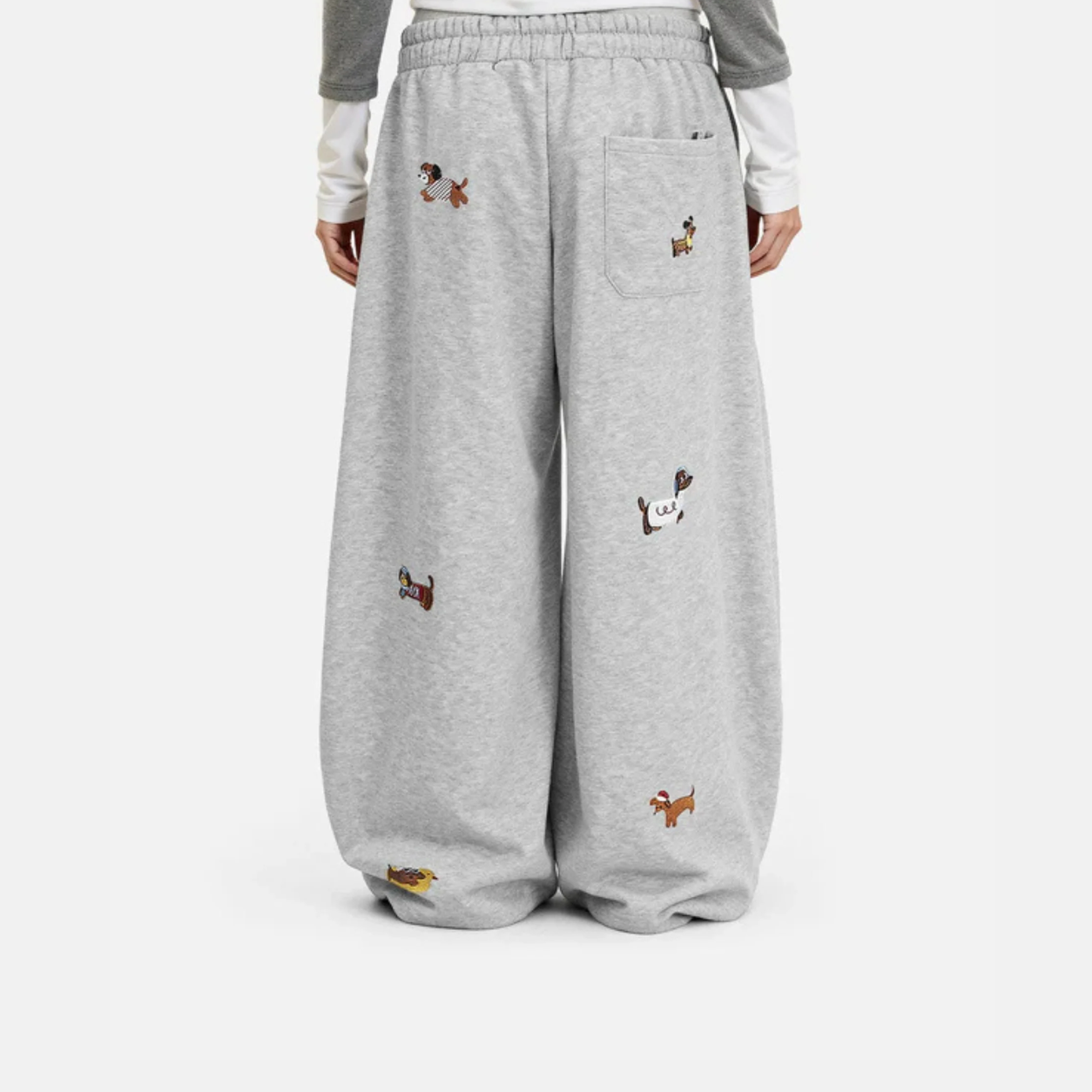 Virelli Pup Embroidered Barrel Sweatpants