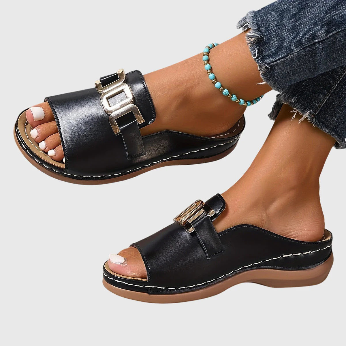 Kara Comfy Buckle Sandals