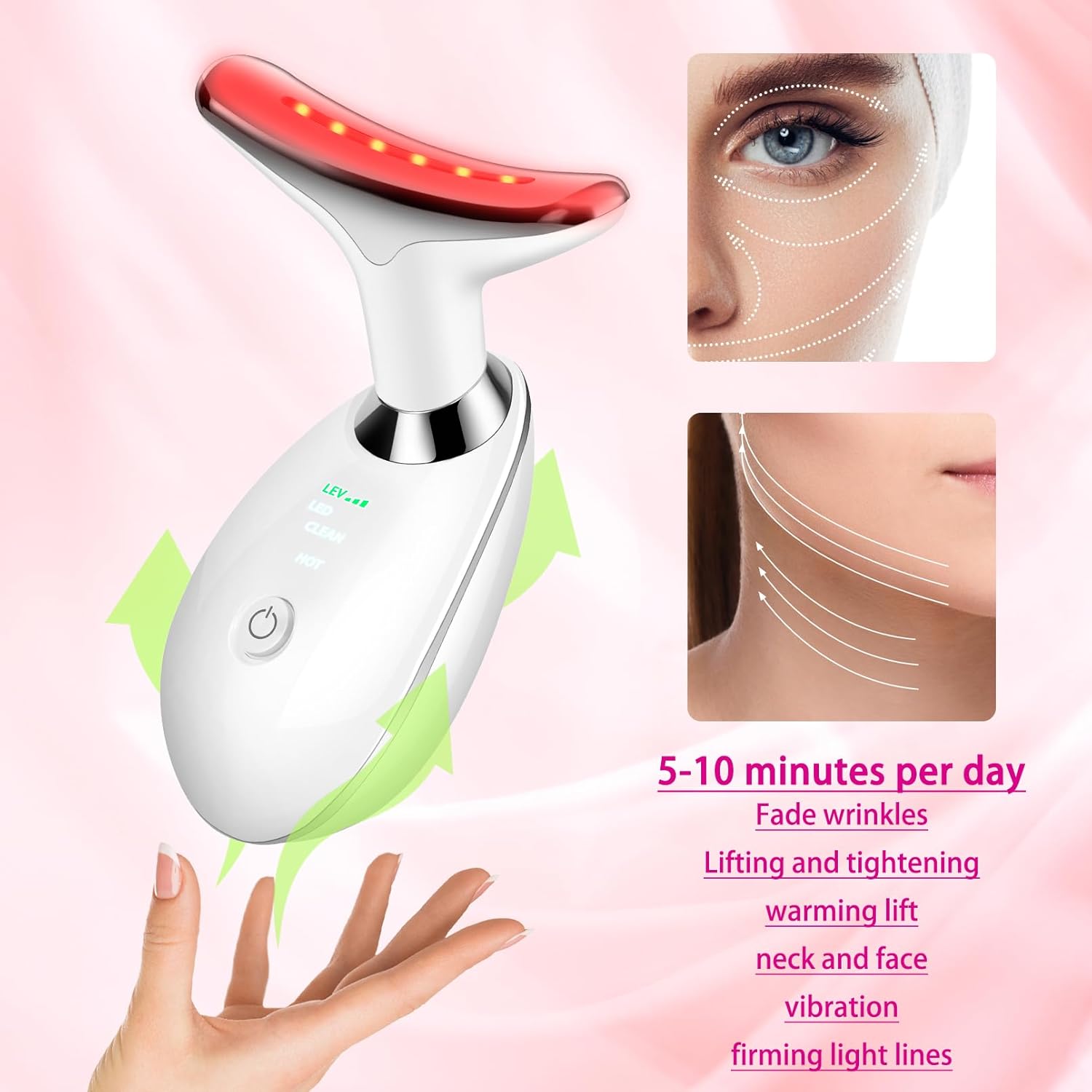 Noveaura™  Face Massager | Anti-Aging | Skin Tightening | Wrinkle Reducer