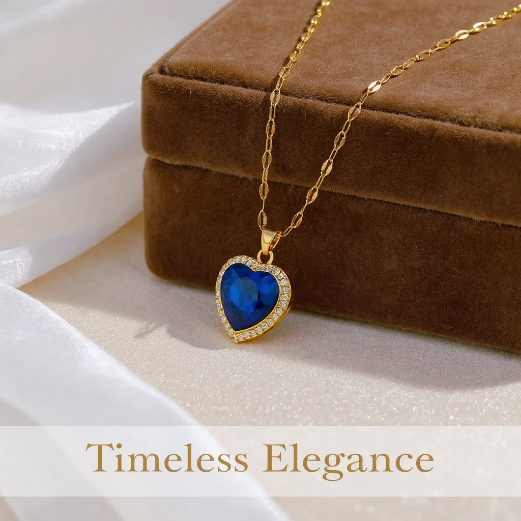 Blue Zircon Necklace