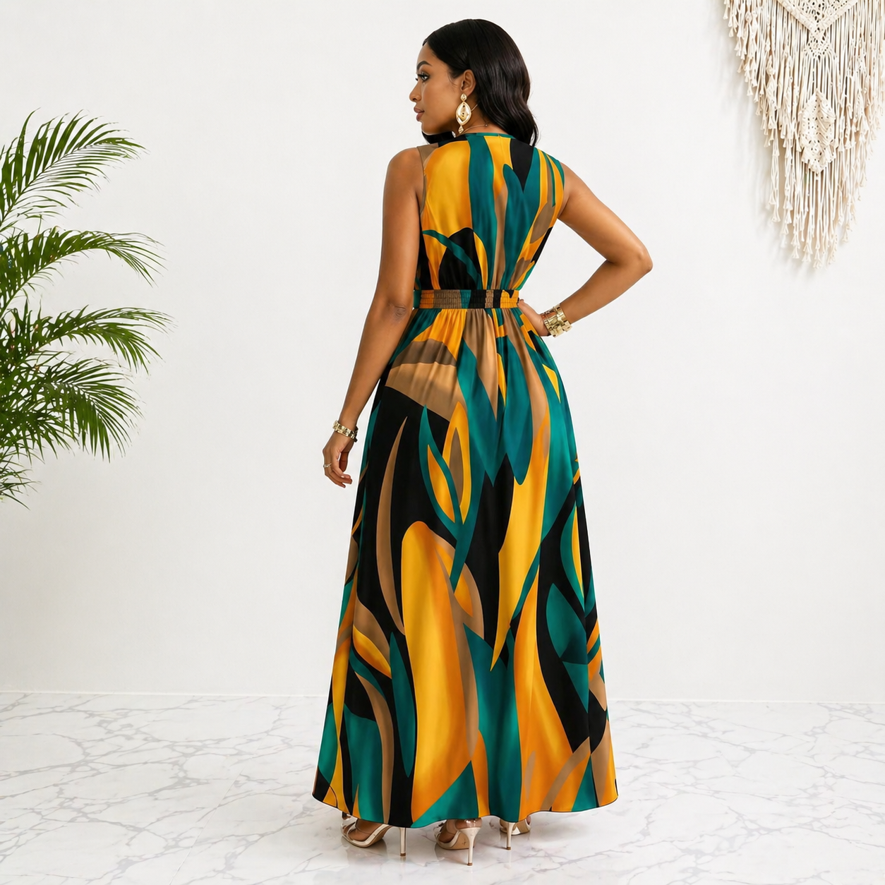 Zarelle™ |  Sleeveless Maxi Dress