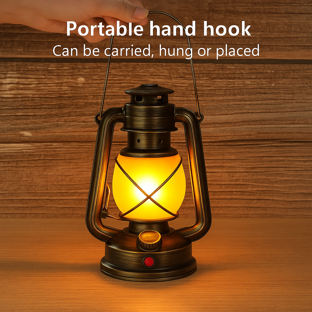 Noveaura™ Rechargeable Retro Lantern
