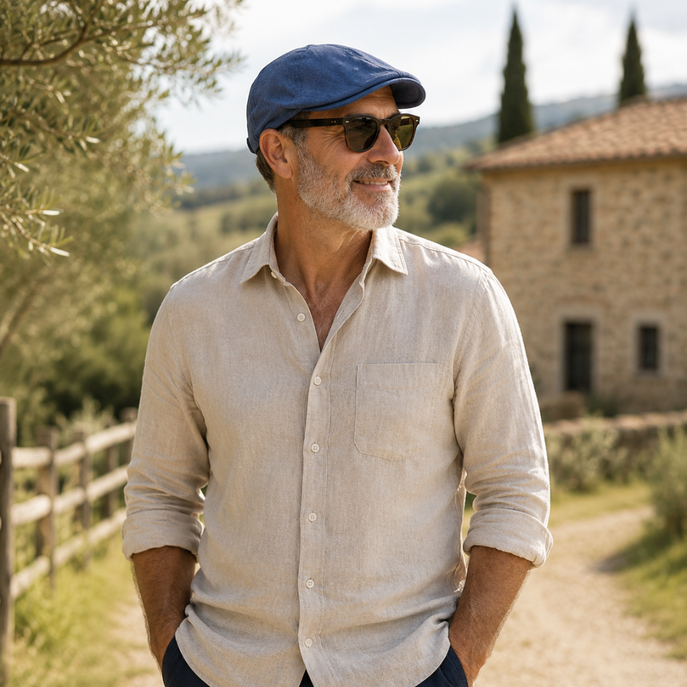 Langston Cotton Flat Cap