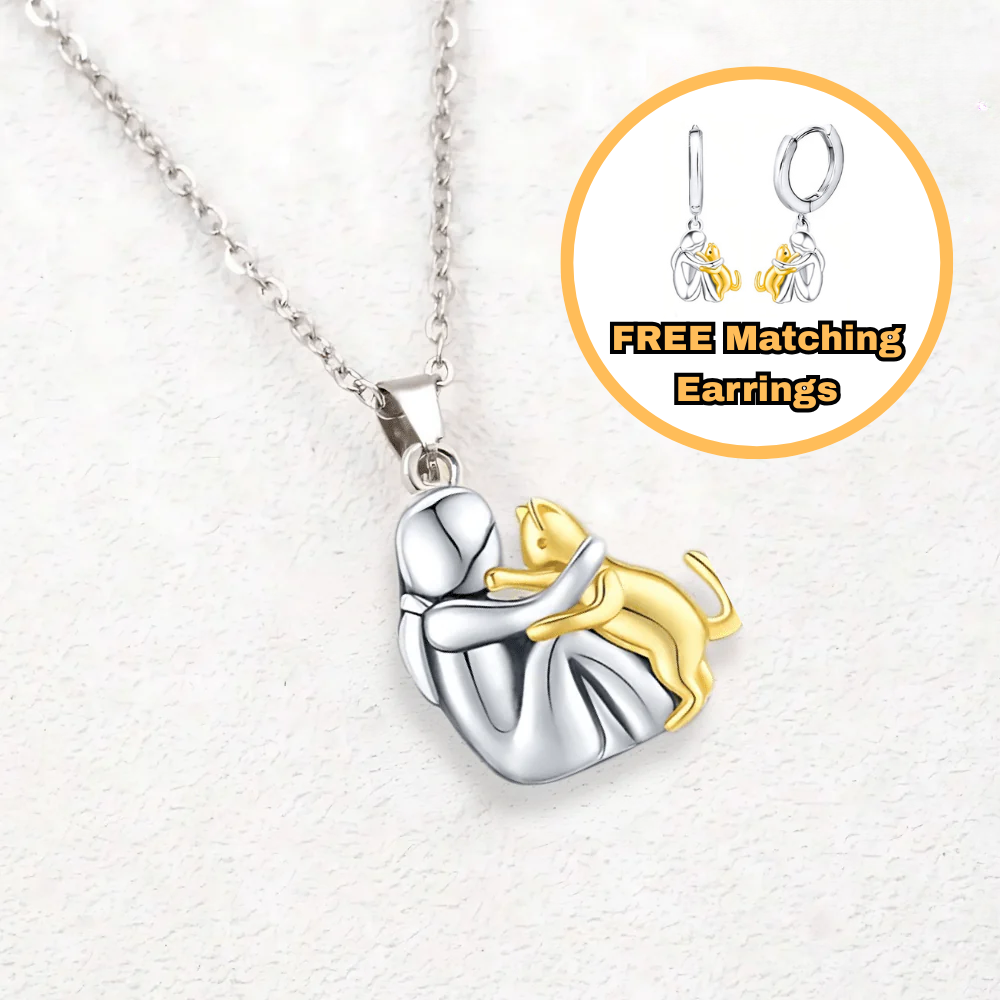 Faithful Cat Pendant Necklace