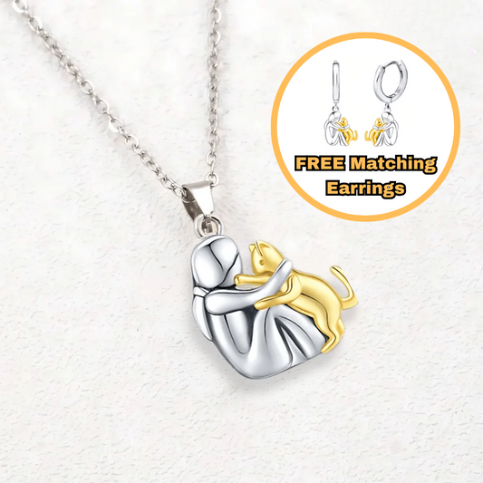 Faithful Cat Pendant Necklace