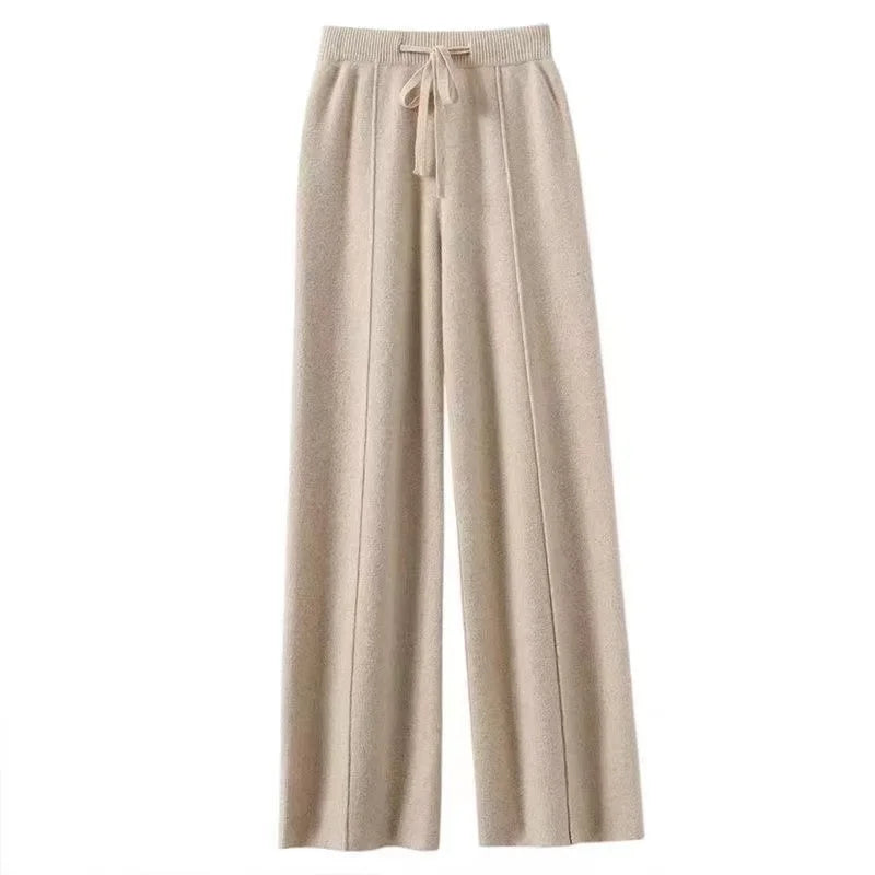 Merino™ Wool Knitted Wide Leg Pants
