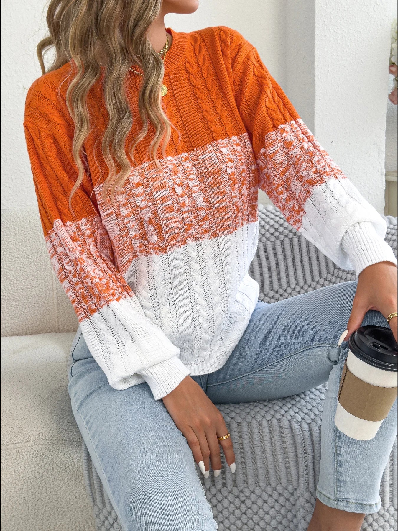 Ella™ Block Striped Sweater
