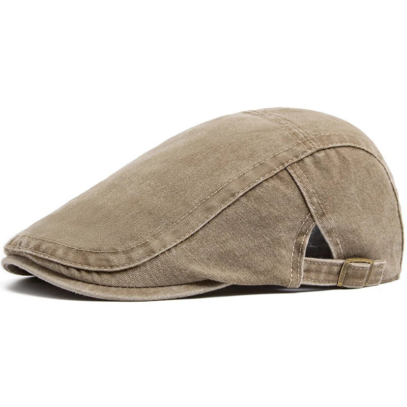 Signature Denim Flat Cap