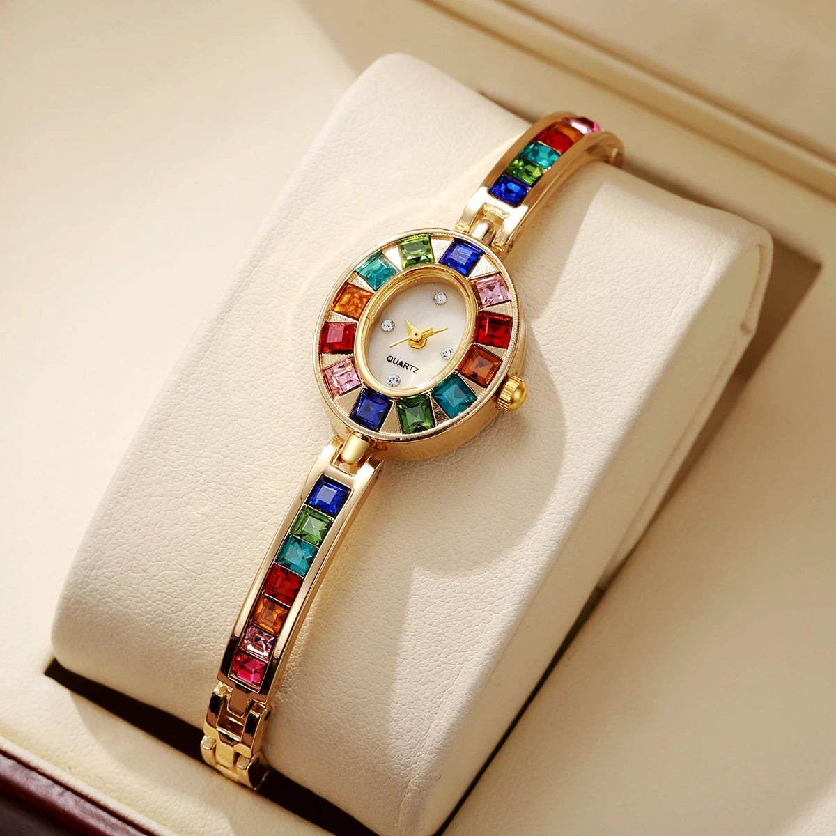 Luxury Crystal Oval Watch