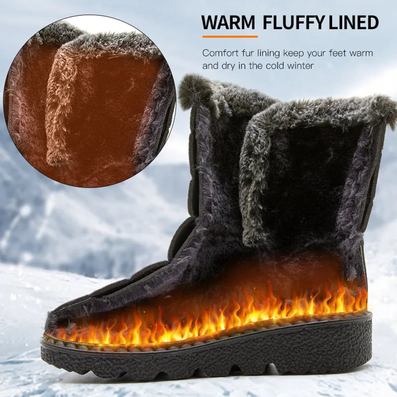 FrostEase™ Winter Fur Boots