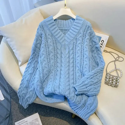 Lauren™ V-Neck Twisted Sweater
