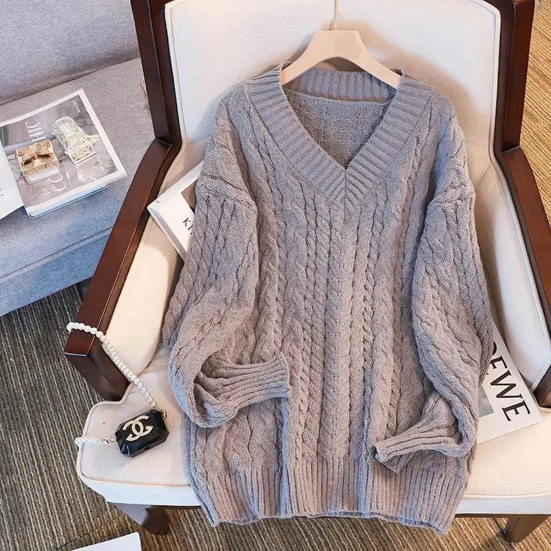 Lauren™ V-Neck Twisted Sweater