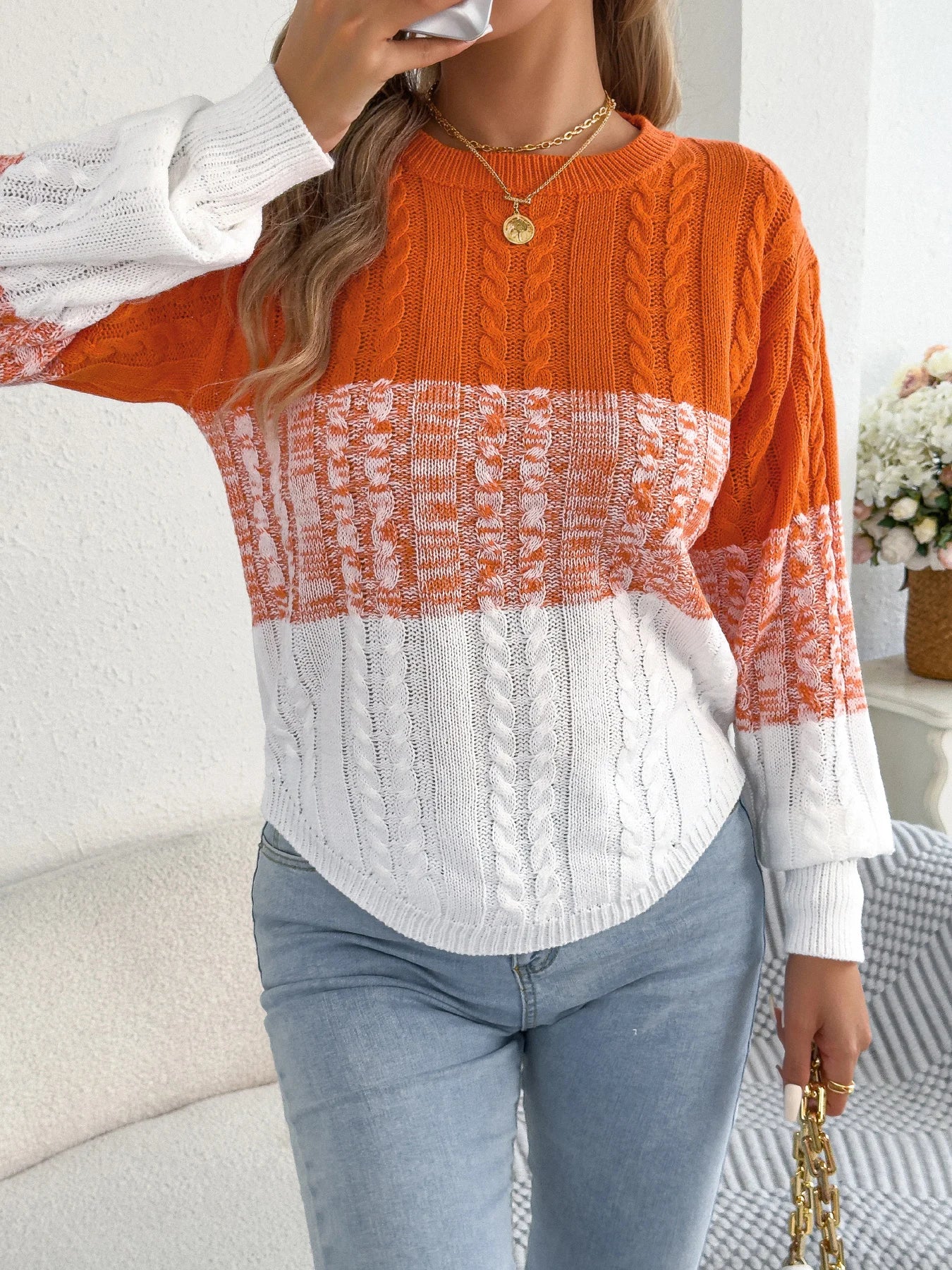 Ella™ Block Striped Sweater