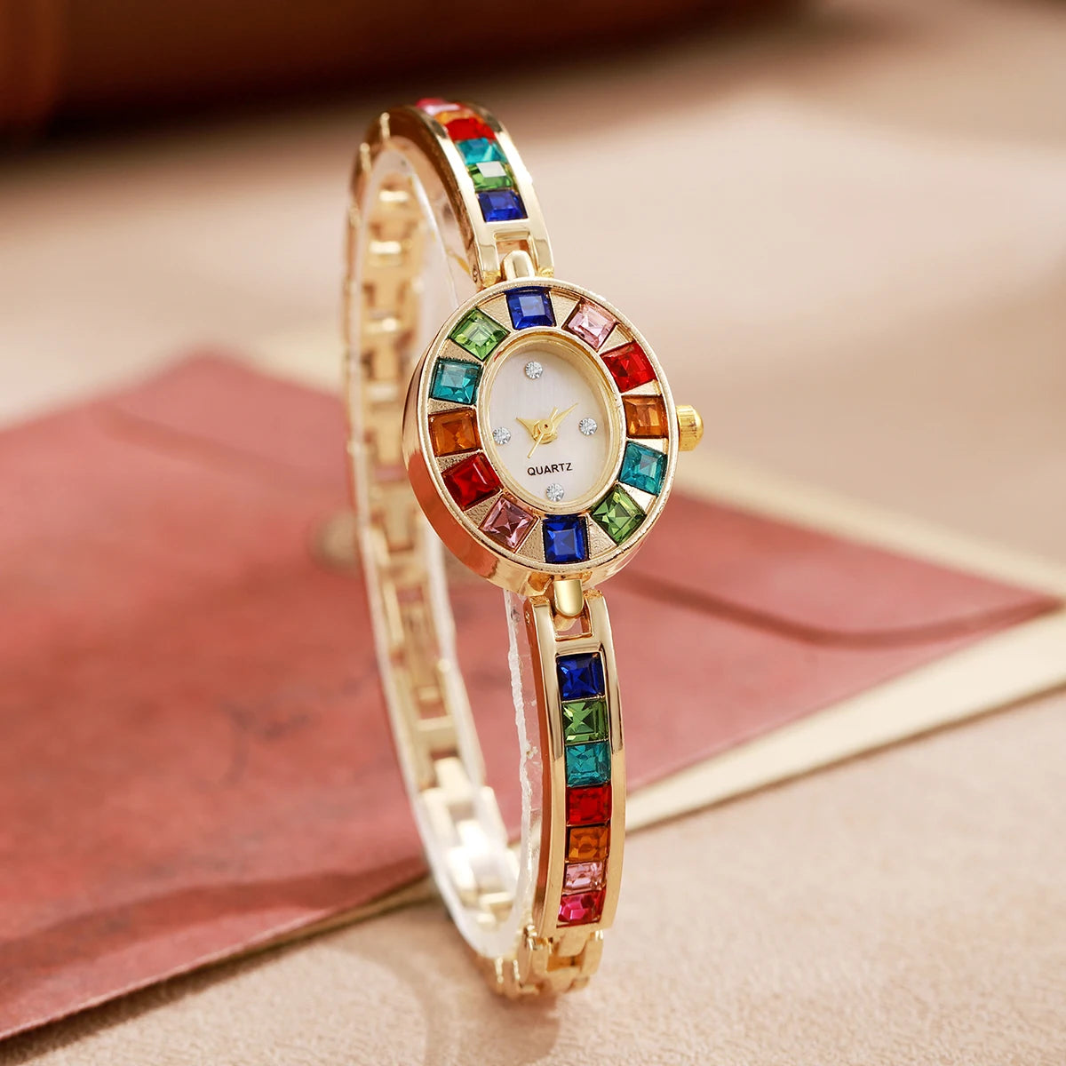 Luxury Crystal Oval Watch