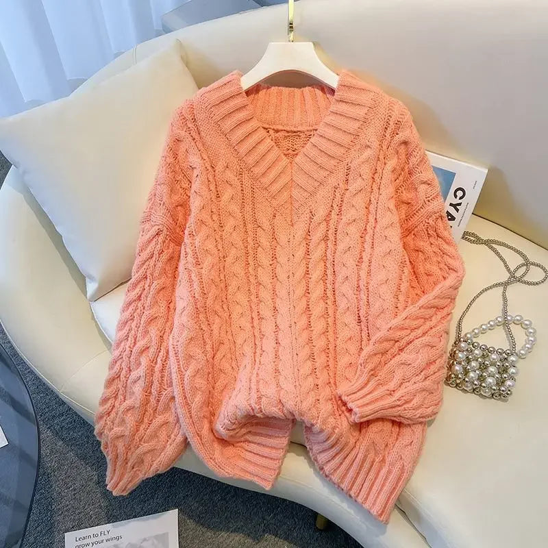 Lauren™ V-Neck Twisted Sweater