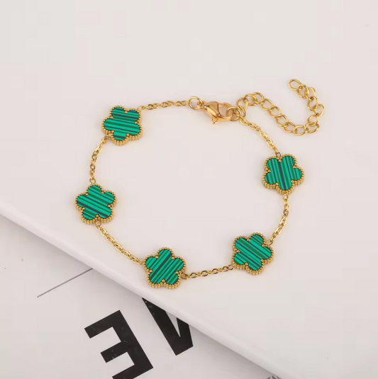 Five-Leaf Clover Bracelet