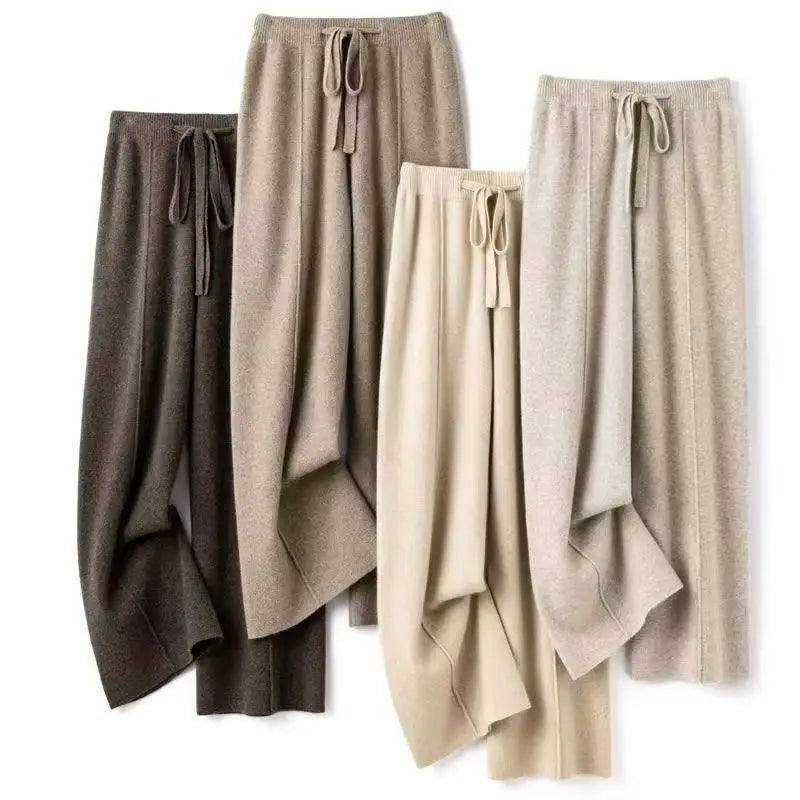 Merino™ Wool Knitted Wide Leg Pants