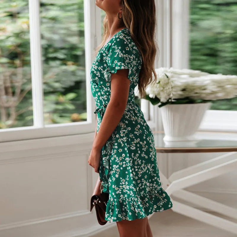 Floral Print Beach Dress