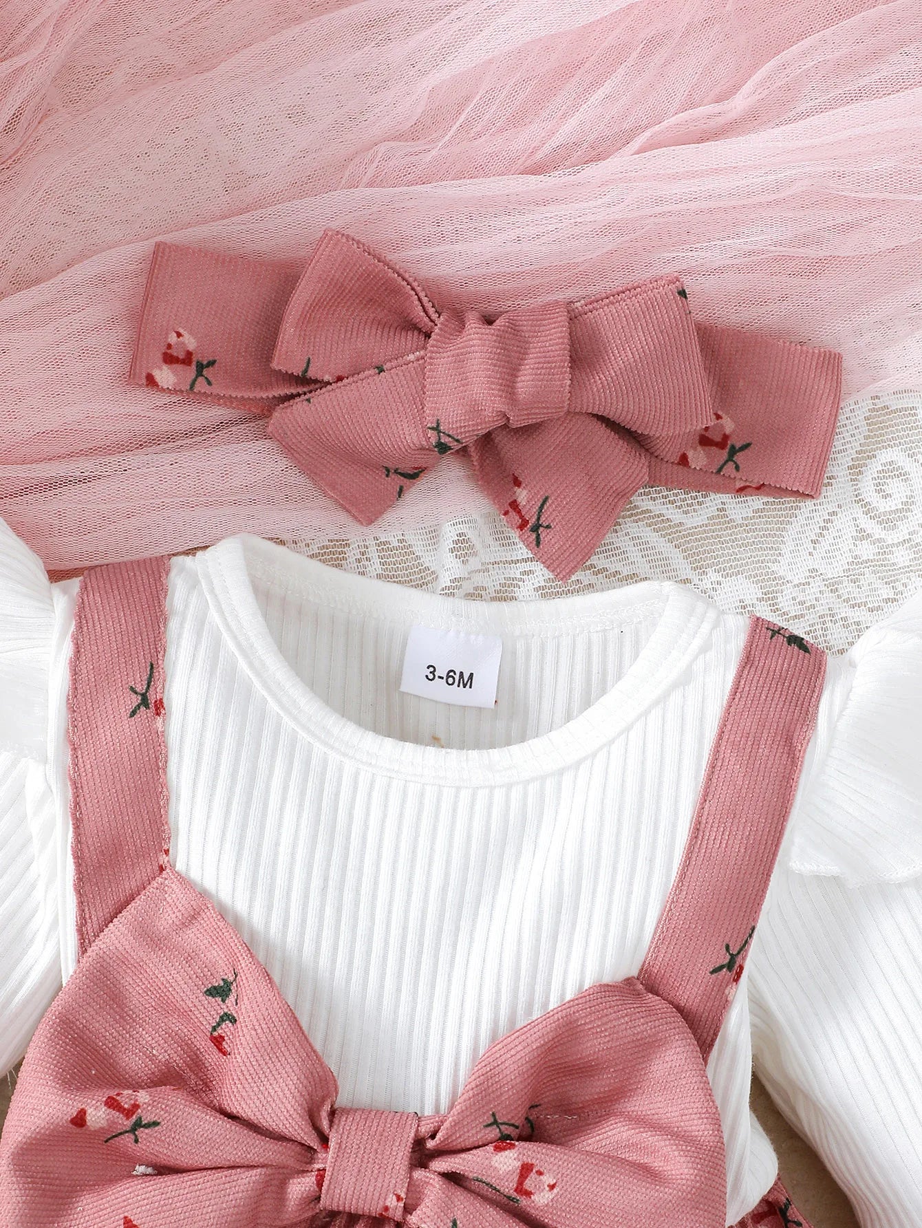 Princess Bow Baby Dress Set