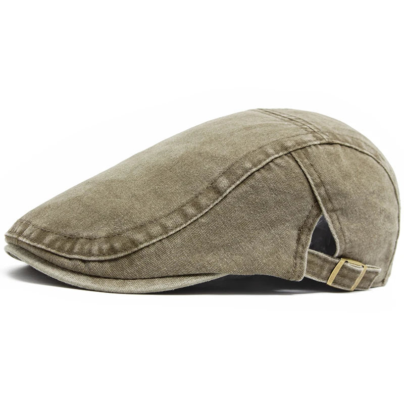 Signature Denim Flat Cap