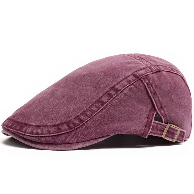 Signature Denim Flat Cap
